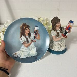 Viletta USA Clara and Nutcracker Plate 1978 and Figurine 1979